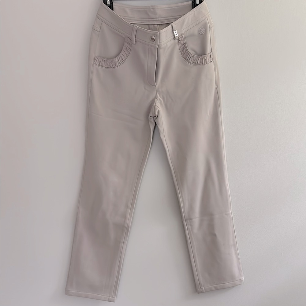 Bogner Ski heavyweight stretchy pant with ruching detail